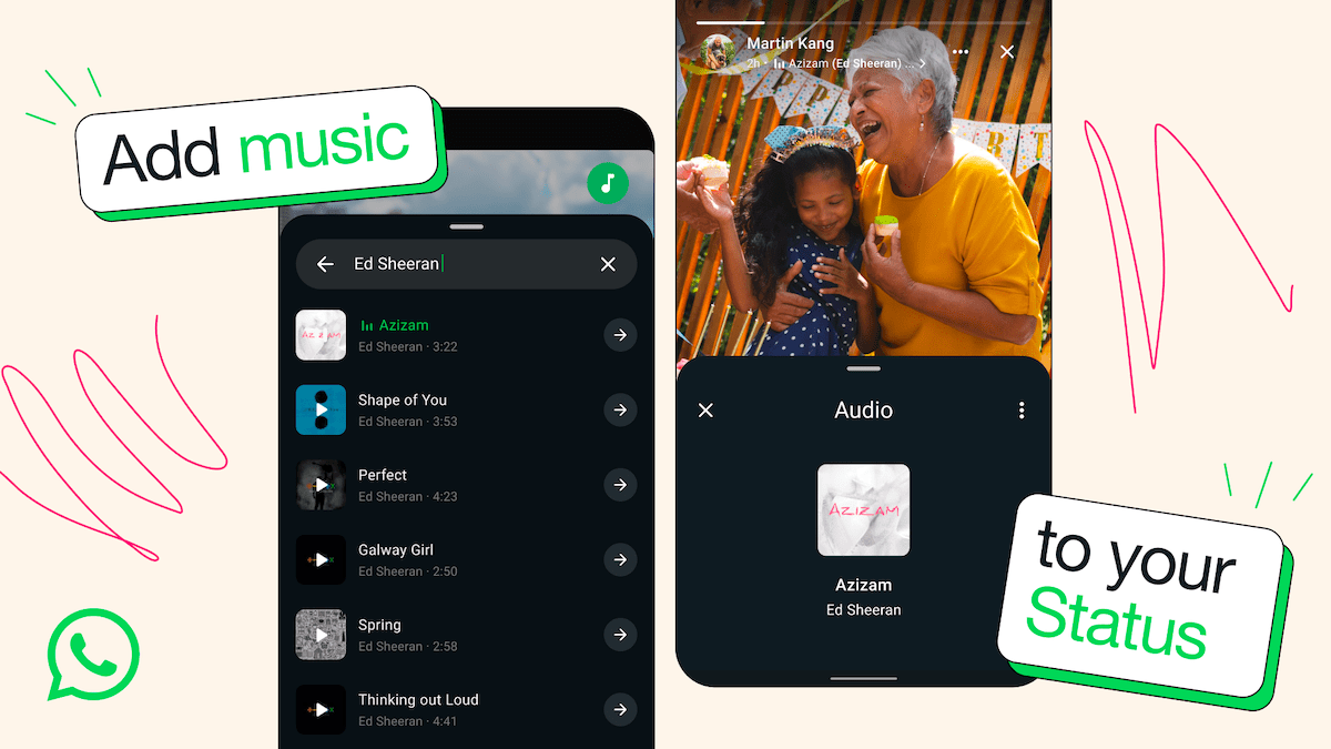 WhatsApp Adds Music Clips to Status Updates, Enhancing User Experience