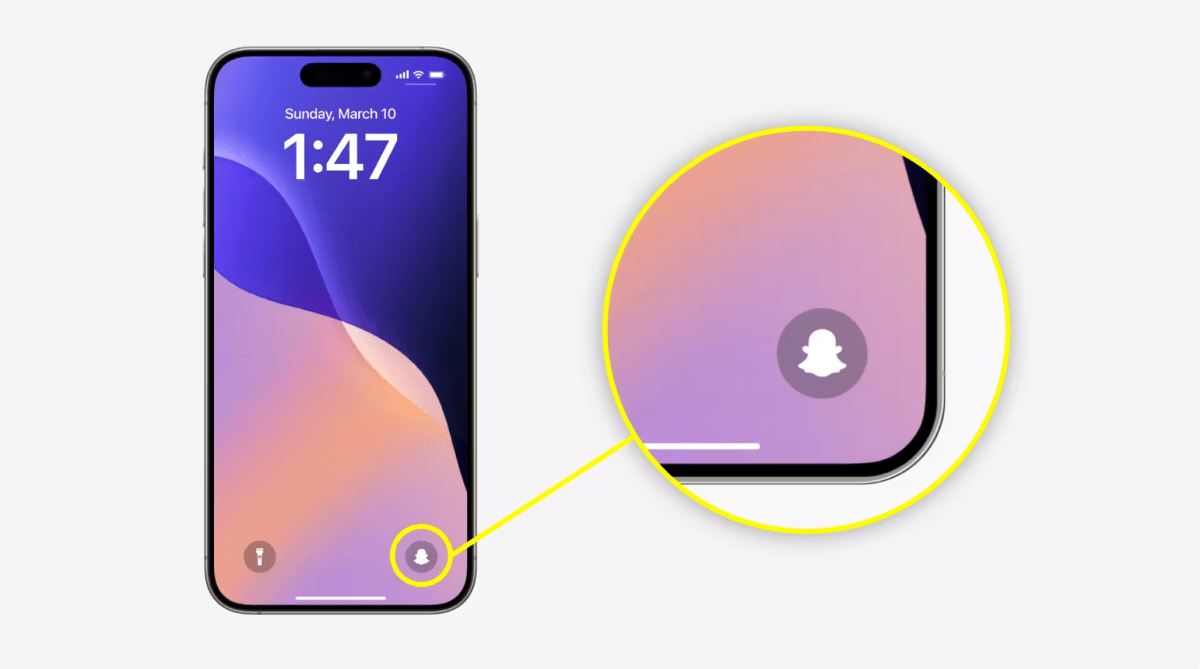 Snapchat Introduces Camera Shortcut on iPhone Lock Screen
