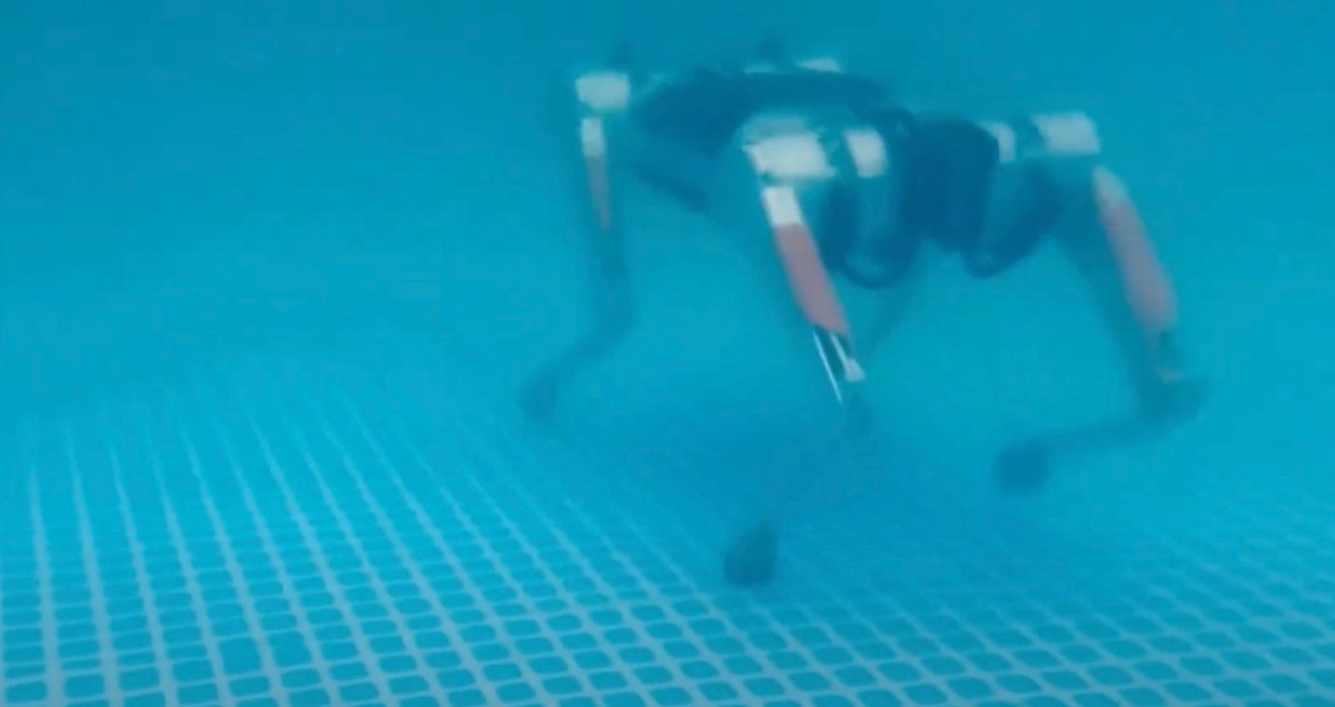 MAB Robotics Unveils Underwater Capabilities of Honey Badger Robot Dog